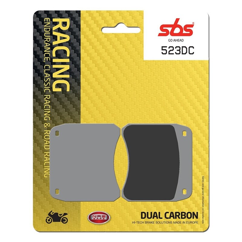 SBS FRICTION - Dual Carbon Front Brake Pads - (Track Use)