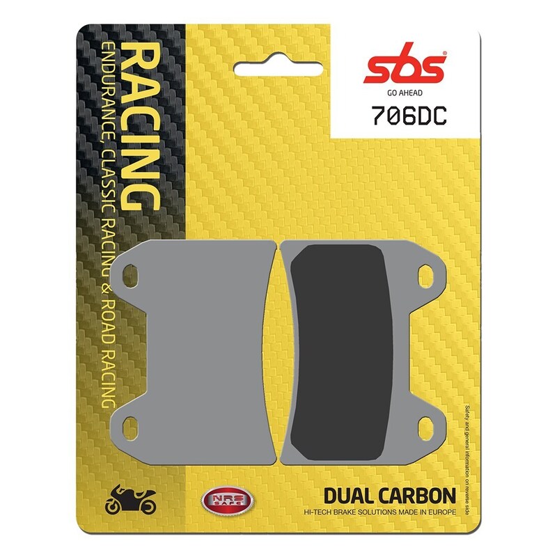 SBS FRICTION - Dual Carbon Front Brake Pads - (Track Use)