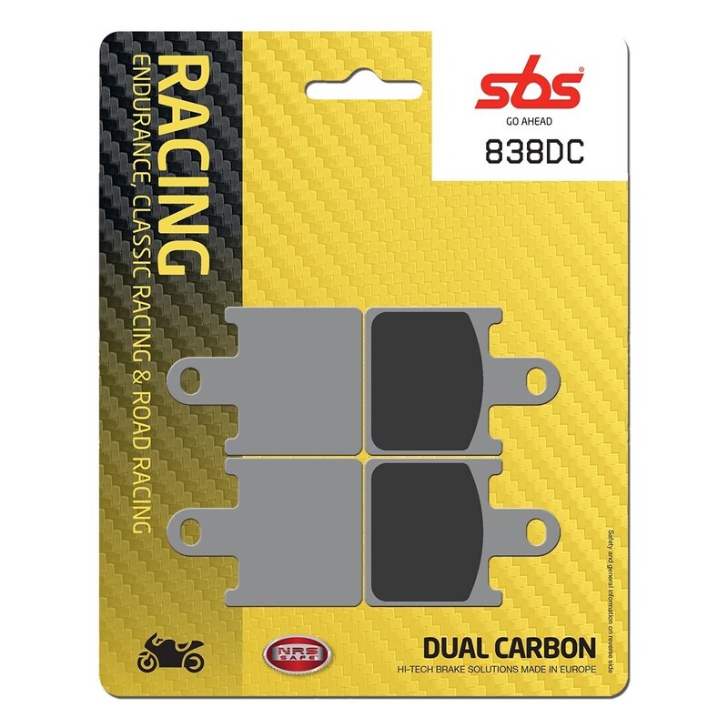 SBS FRICTION - Dual Carbon Front Brake Pads - (Track Use)