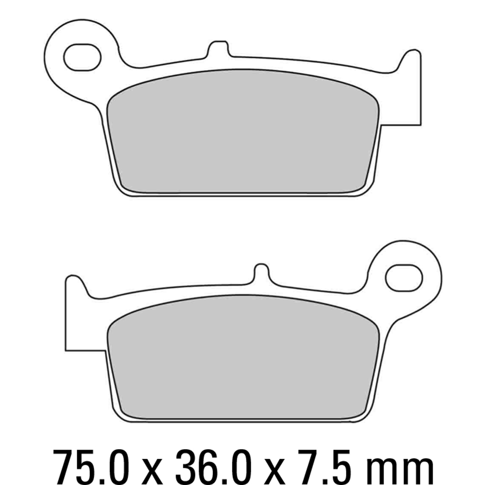 FERODO Brake Disc Pad Set - FDB783 AG Argento Compound - Non Sinter for Road