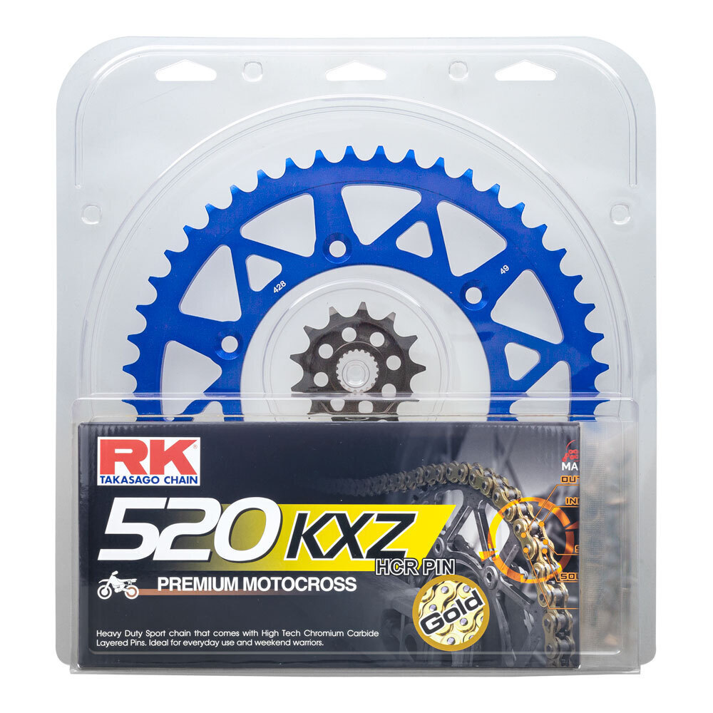 LITE PACK - RK CHAIN & SPROCKET KIT BLUE 13/51 YZ250F 01-22