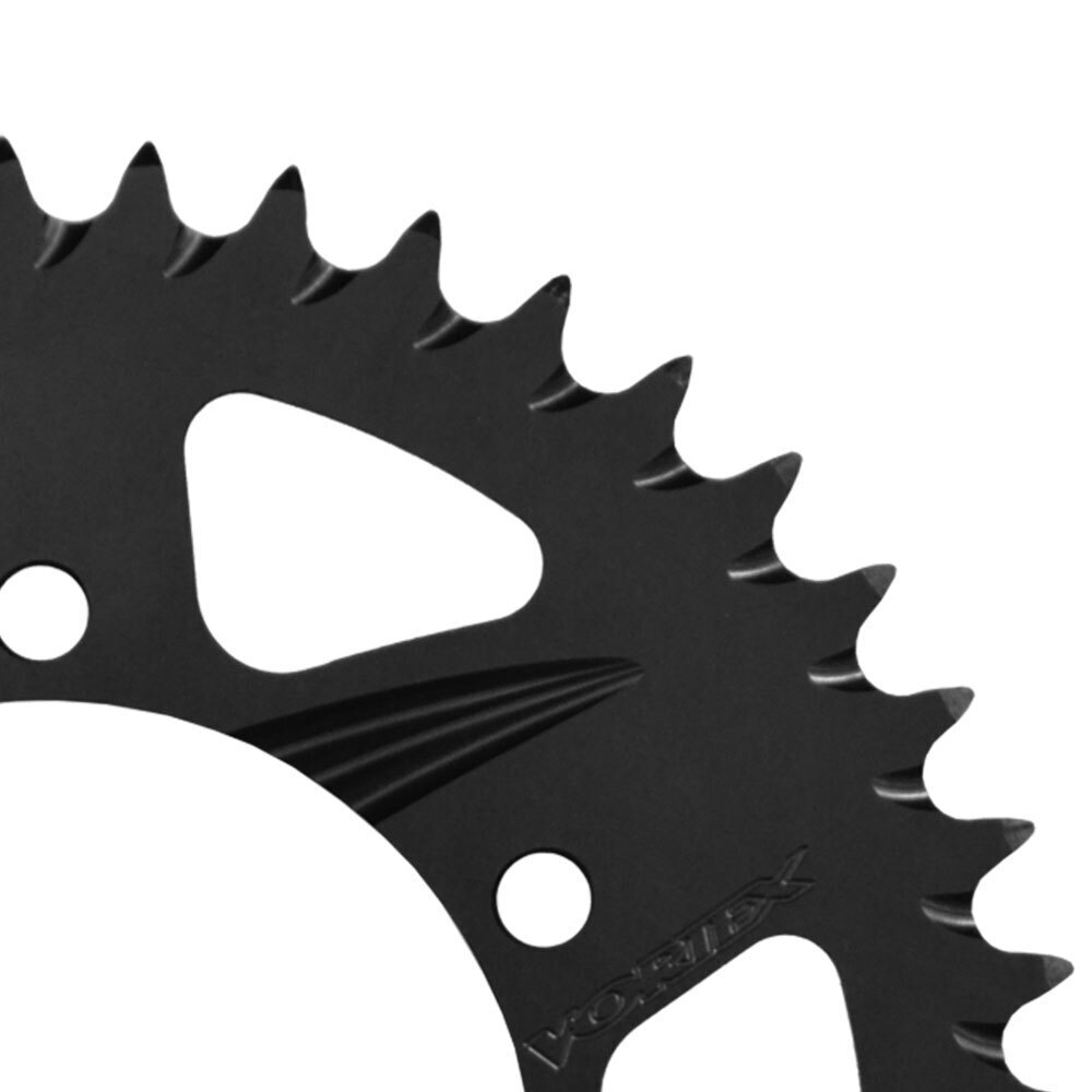 VORTEX ALLOY REAR SPROCKET 525-38T - HARDCOAT