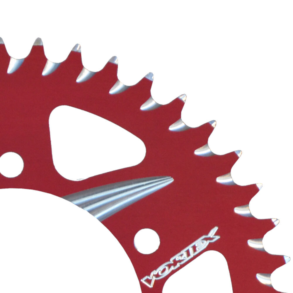 VORTEX ALLOY REAR SPROCKET 525-38T - RED