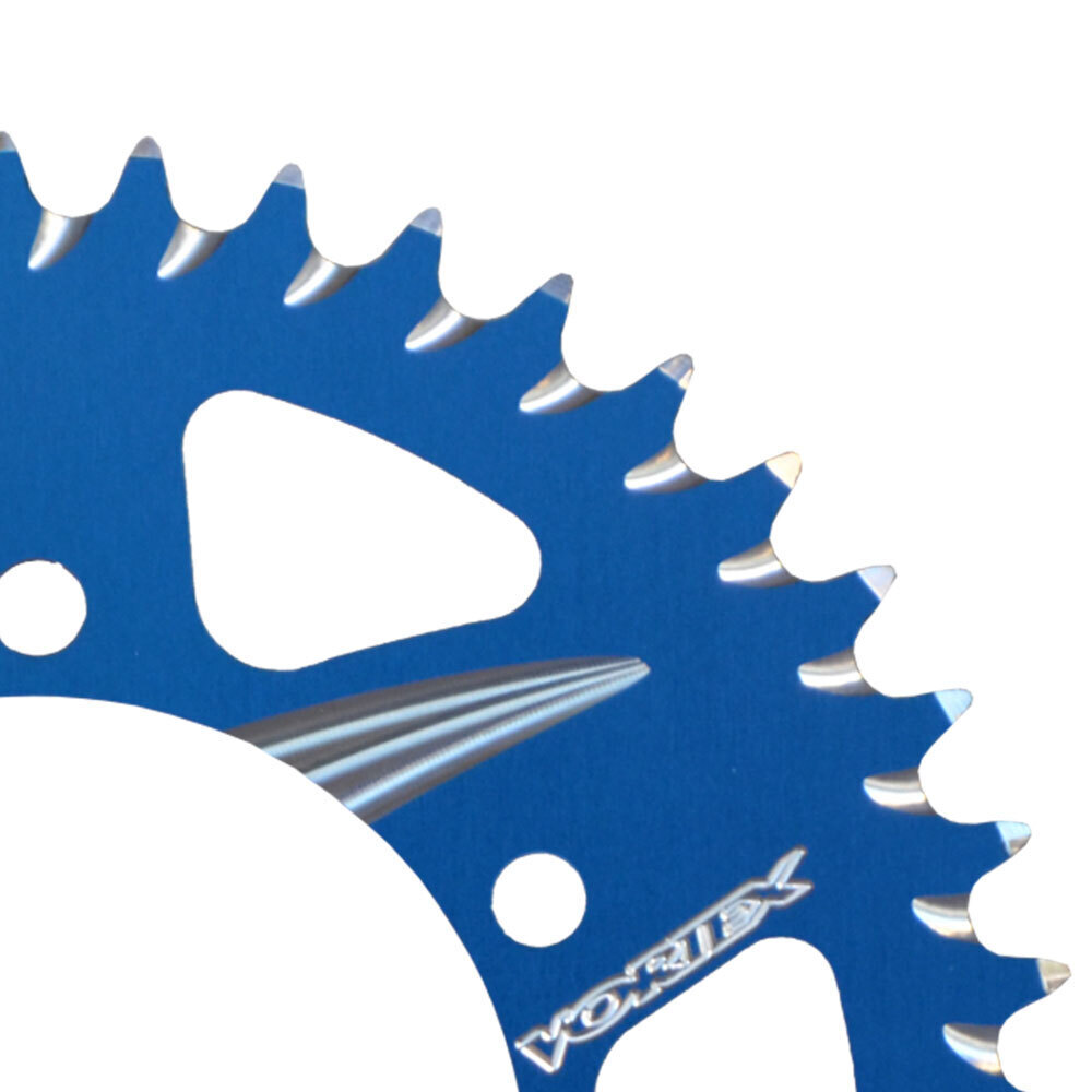 VORTEX ALLOY REAR SPROCKET 428-50T - BLUE