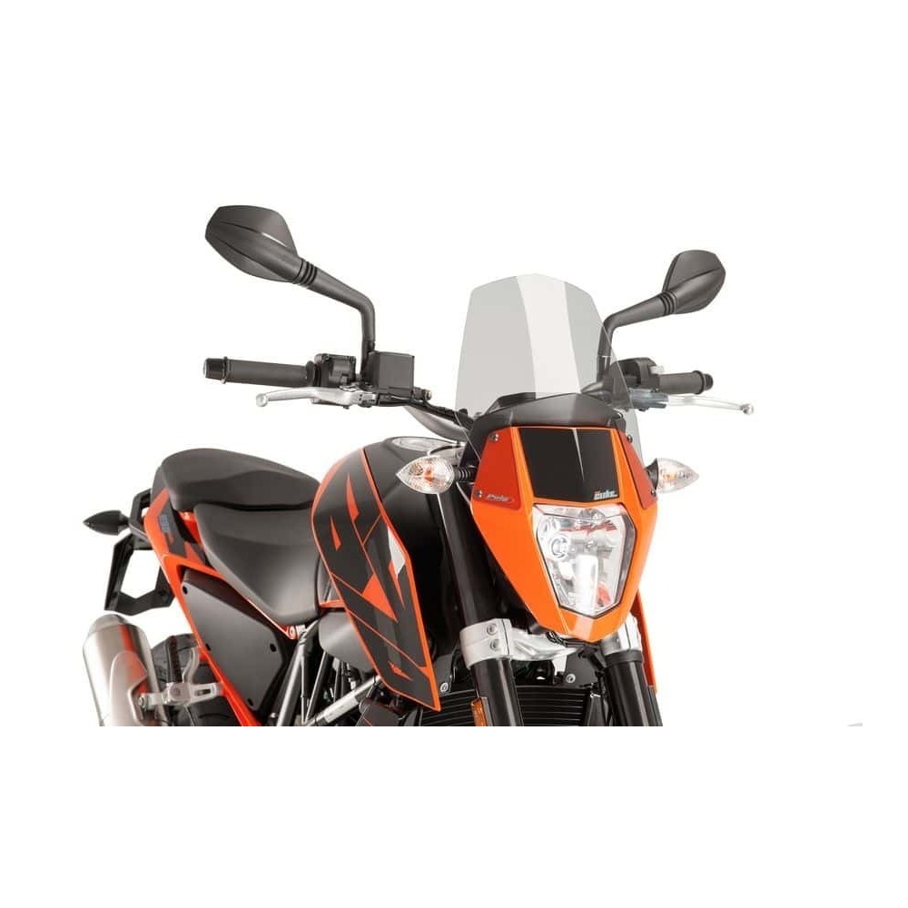 Puig New Generation Sport Screen Compatible With KTM 690 Duke/R (Light Smoke)