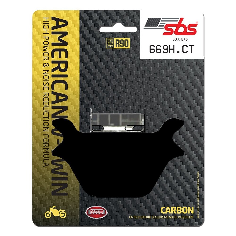 SBS FRICTION - Carbon Tech Rear H-D Brake Pads