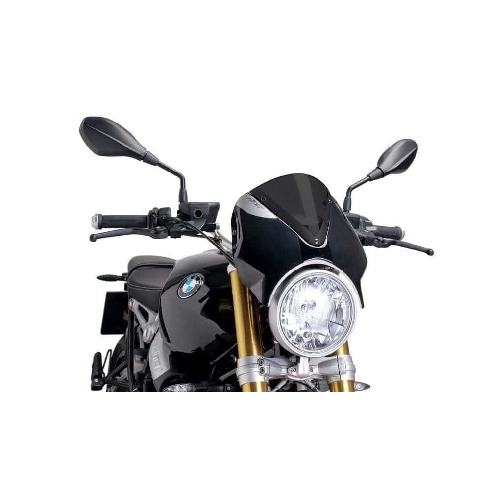 Puig Retrovision Screen To Suit BMW R Nine T / Pure (Dark Smoke)