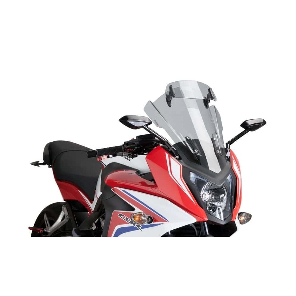 Puig Touring Screen With Visor Compatible With Honda CB650F 2014 - 2020 (Light Smoke)