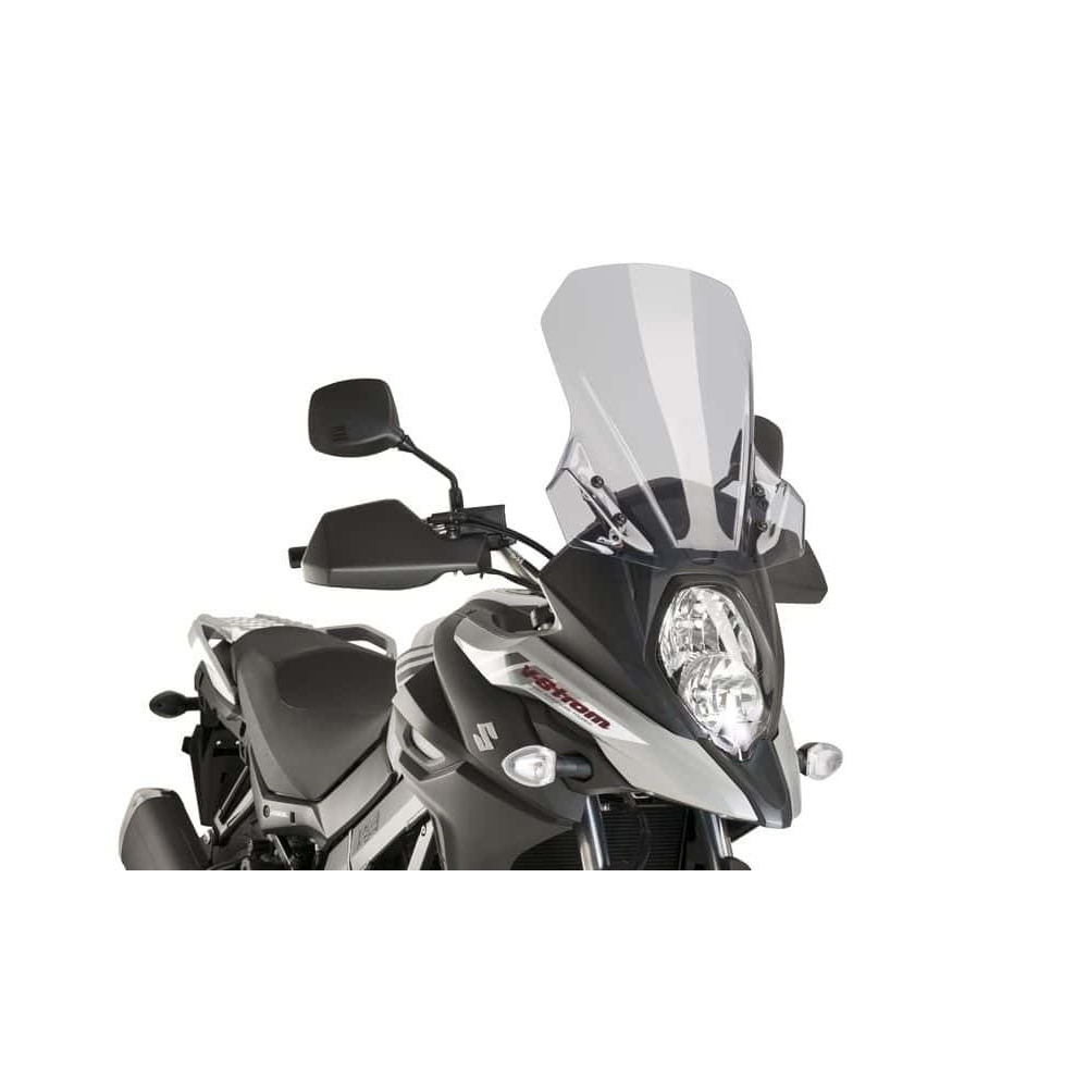 Puig Touring Screen Compatible With Suzuki DL650/XT V-Strom 2017 - Onwards (Light Smoke)